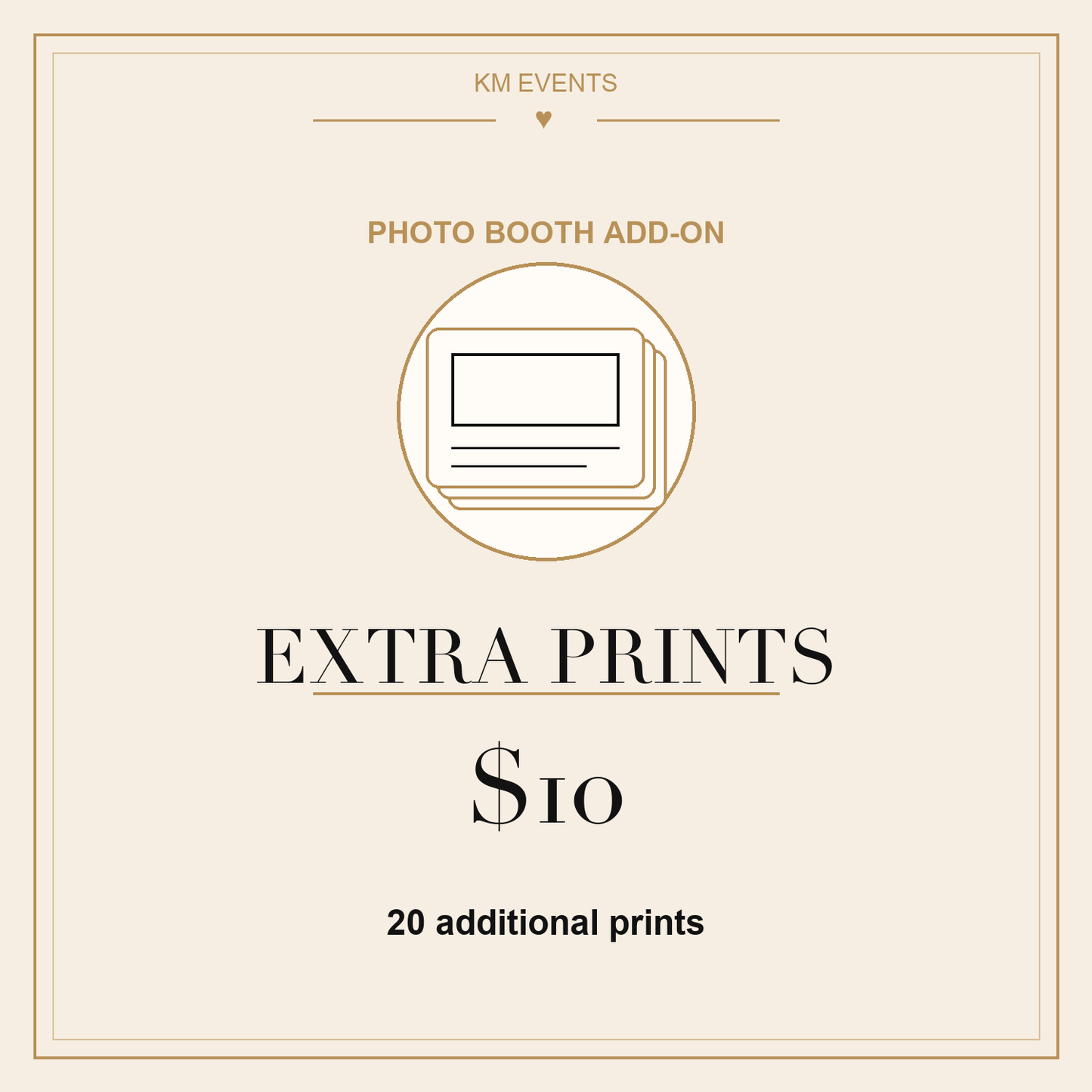 Photo Booth Add-On: Extra Prints