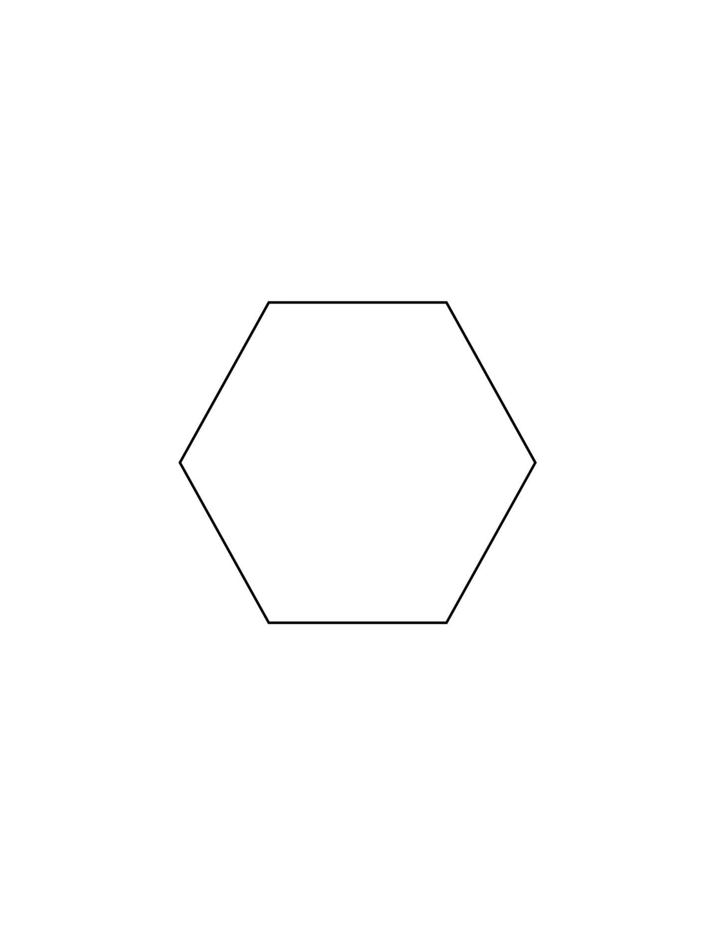 Hexagon Honey Labels