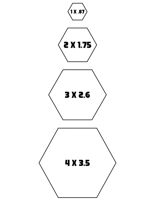 Hexagon Honey Labels