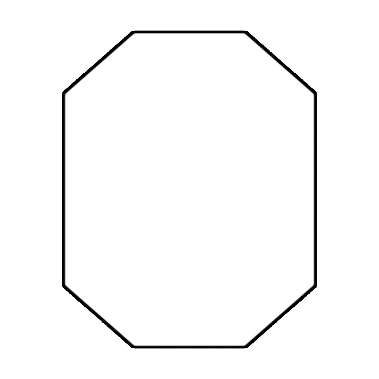 Elongated Octagon Honey Labels