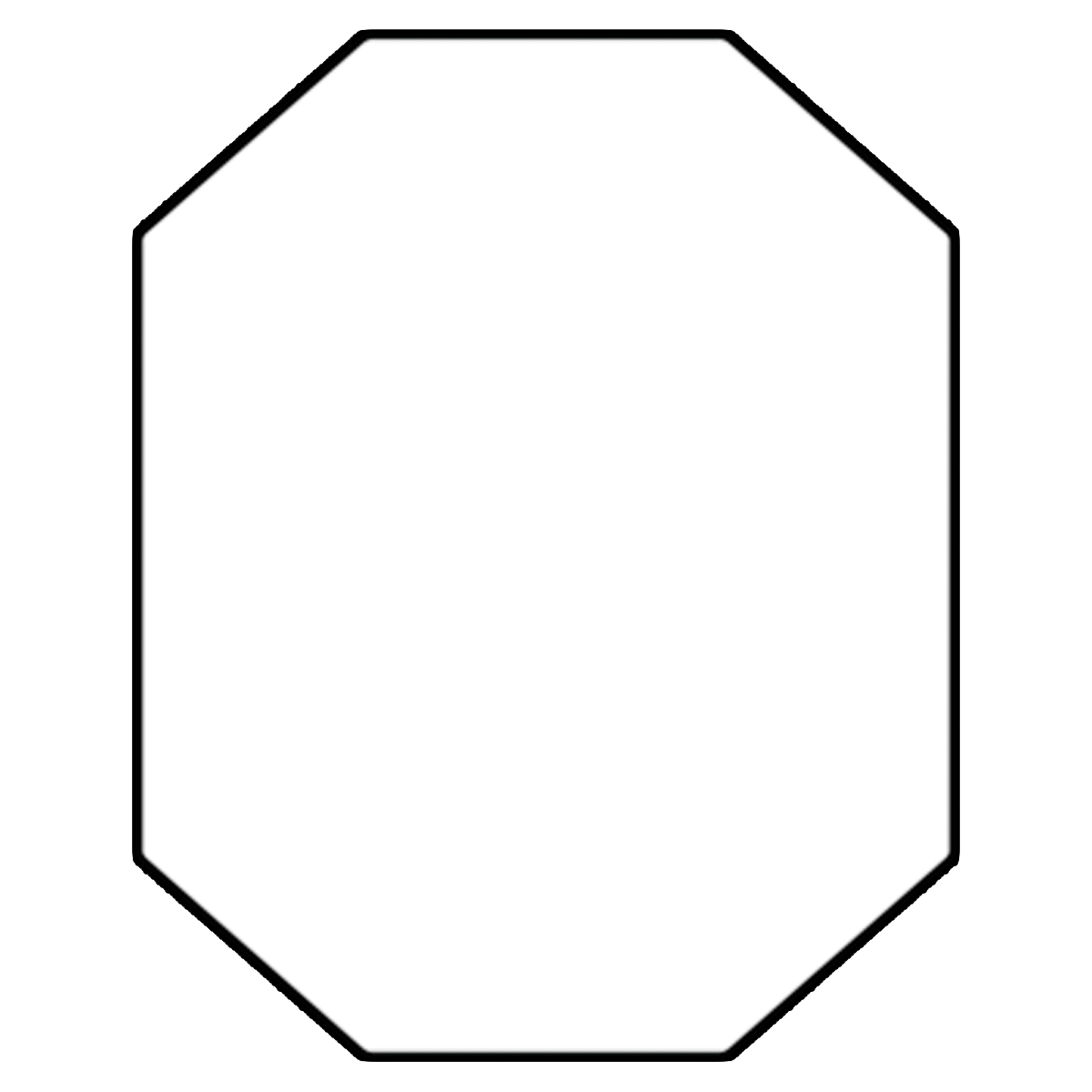 Elongated Octagon Honey Labels