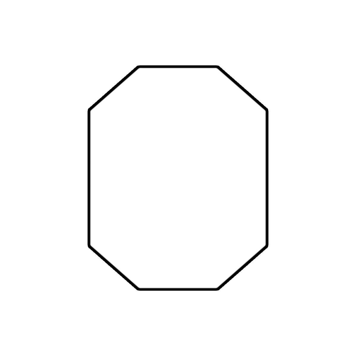 Elongated Octagon Honey Labels