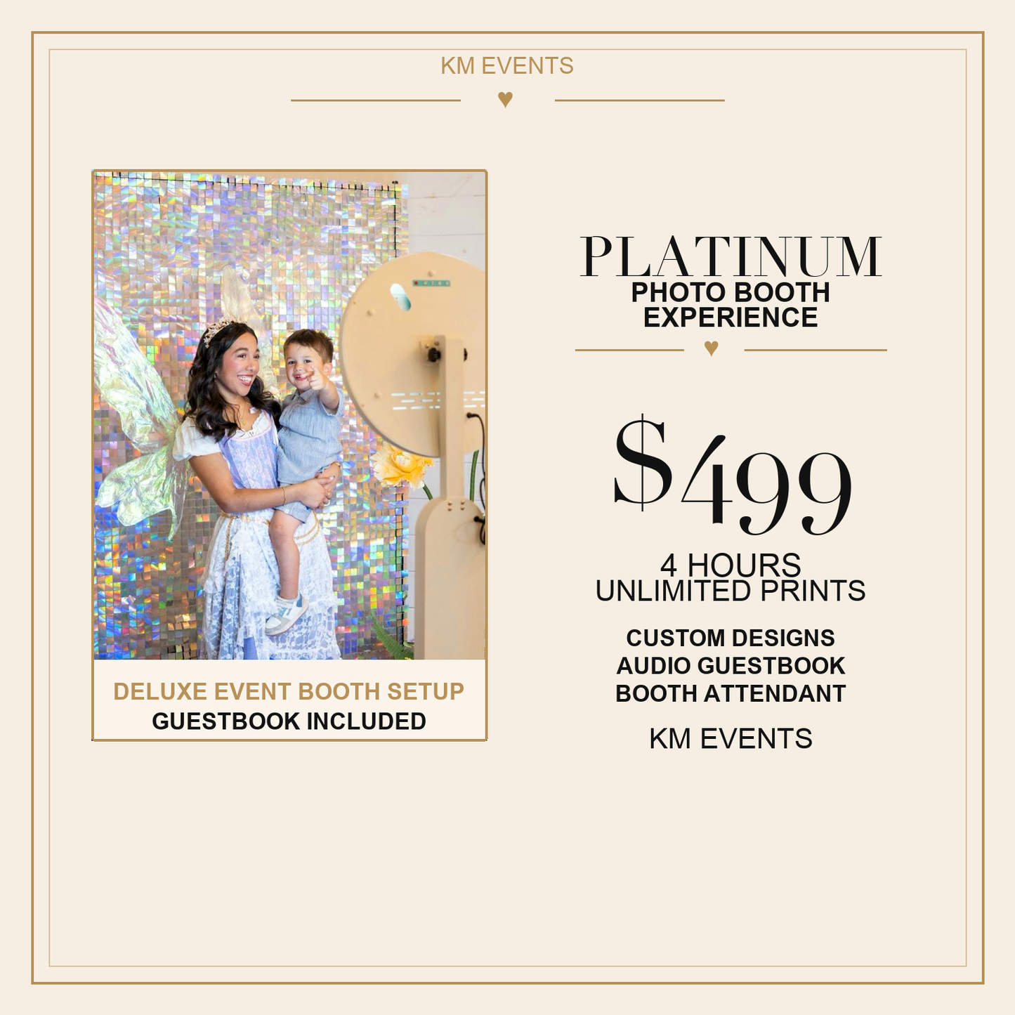 Platinum Photo Booth Experience